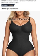 Seamless Sleeveless V-Neck Bodysuit Shapewear