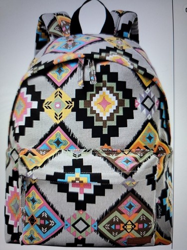 Besporter Geometric Boho Unisex Backpack Bookbag Canvas w/Nylon Lining Travel