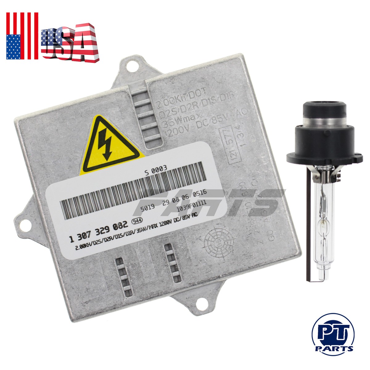 1307329068 Xenon Headlight Ballast Control Module ECU & Bulb