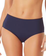 Anne Cole Midrise Bikini Bottom Navy Size XL 4161
