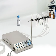 6 Heads Liquid Filling Machine 1-50ml Digital Control Automatic Bottle Filler