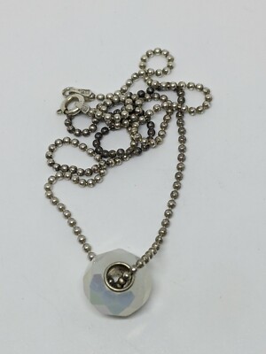 Sterling Silver 925 Italy AGI Small Bead Necklace 18''