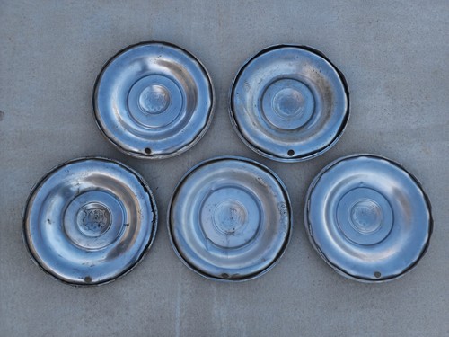 Original 1950 1951 1952 1953 Oldsmobile 15" Hubcap Wheelcover Center Cap Set 5 - Bild 12 von 12
