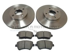 FOR NISSAN NOTE 1.2 1.5 DCi 2013-2017 FRONT 2 BRAKE DISCS AND PADS SET NEW
