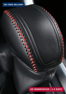for RAV4 2019-2025 Gear Shift Knob Cover, Genuine Leather Interior Protective Ge
