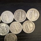 Lot Of 10 US 10C Dimes Mixed Lot 1888-1960 90% Silver Business Strike S Mint — photo 10