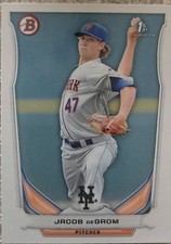Bowman 2014 Prospects Jacob deGrom Rookie 1st Bowman #BP73 New York Mets Card. rookie card picture