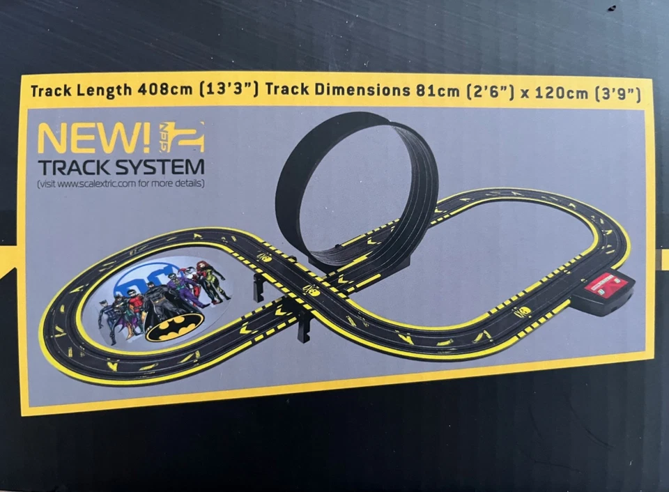 MicroScalextric DC BATMAN VS RIDDLER H.O. JUEGO DE CARRERAS Batería Coche Ranura G1155T Foto 4 de 4