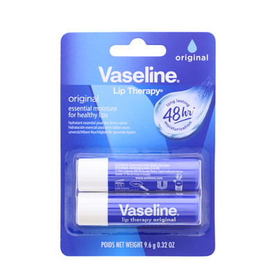 Vaseline Lip Care Duopack Original 9,6g Lippenpflege 48h Feuchtigkeit