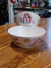 Zak Designs  Two 2  DISNEY PRINCESS  22 Oz  Melamine  6" Dia. Bowls
