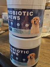 2X Probiotic Chews for Dogs   Supports Gut Health, Digestion, Gas, Constipation
