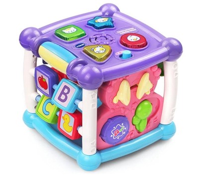 VTech 80-150589 Busy Learners Activity Cube Motor Skills W/ Sound 6 - 36 Months