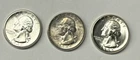 Choice Unc 1946 P+D+S Washington Quarter Collection Lot Set