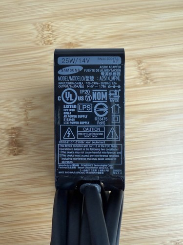 OEM Samsung AC/DC Power Cord Original 25w 14v A2514_MPNL - Picture 2 of 3