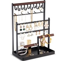 SchmuckstäNder Schmuckhalter Organizer Ohrringe Ketten ArmbäNder Ringe 15 Haken