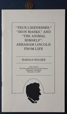 Author Harold Holzer AUTOGRAPHED Abraham Lincoln Redlands California booklet -