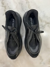 PRADA SYSTEME BRUSHED LEATHER SNEAKERS SIZE 10