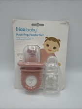 Frida Baby Push Pop Feeder, Baby Fruit Food Feeder to Safely Introduce New Foods