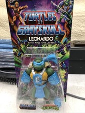 MOTU TMNT Turtles Of Grayskull LEONARDO Wave 1 Heroic Ninja Turtle New