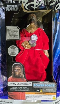 Chewbacca Life Day Disney Galaxys Edge Star Wars Power Force Talking Figure New