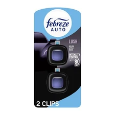 Car Air Freshener Vent Clip Odor Eliminator Lush Scent 2 Pack