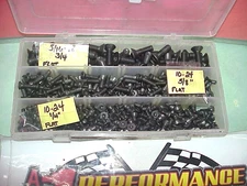 3 lbs Flat Socket Head Screws 5/16", 5/8" & 1/4" in Plastic Storage Case