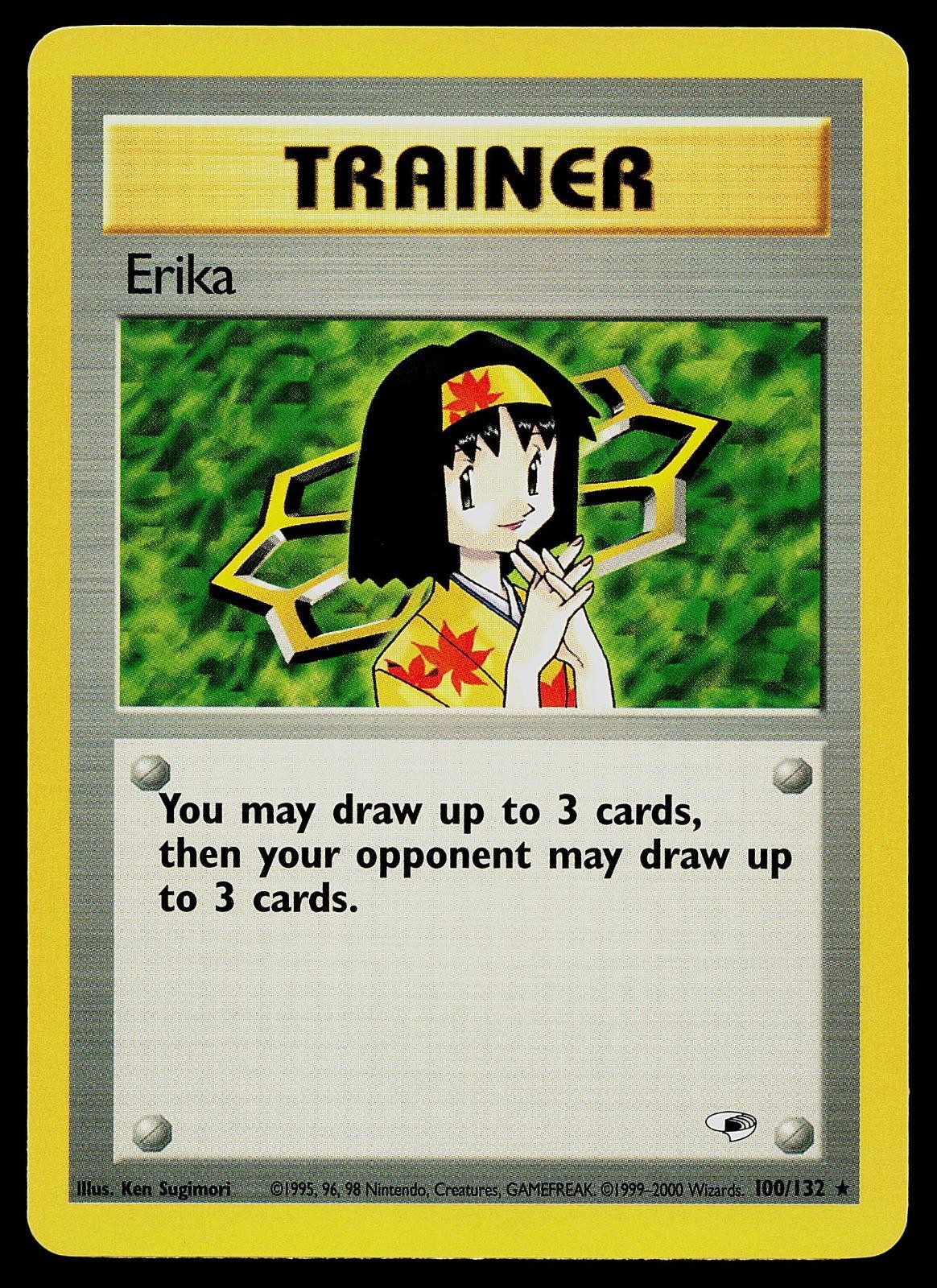 Pokemon Card - Erika Gym Heroes 100/132 Rare