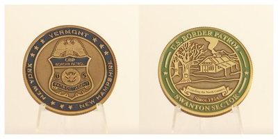 #ad #ad US Border Patrol Swanton Sector Vermont New York New Hampshire Challenge Coin3#1 $30.59