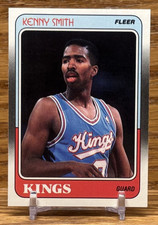 KENNY SMITH Rookie Card | 1988-89 Fleer Basketball Sacramento KINGS #100 RC. rookie card picture