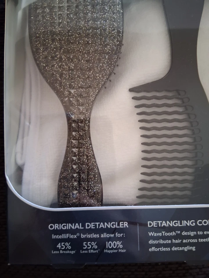 Kit Cepillo Húmedo Rock N' Estilo Negro Brillo JUEGO DE CEPILLOS PARA EL CABELLO 3 piezas Edición Limitada Foto 2 de 4