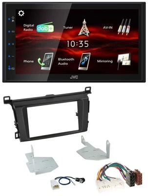 JVC USB Bluetooth MP3 DAB 2DIN Autoradio für Toyota RAV 4 (ab 2013) - Bild 1 von 4
