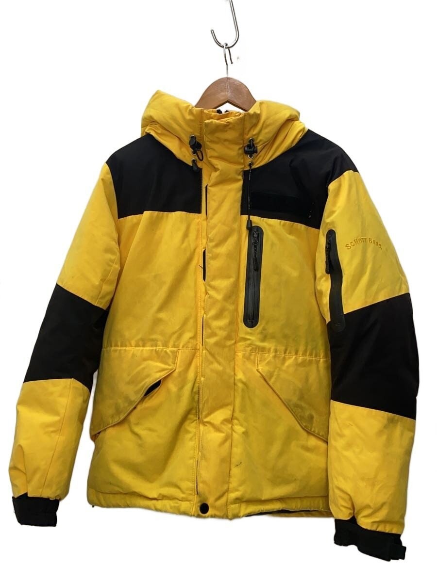Schott Down Jacket Yellow Polyester Size M - image 1