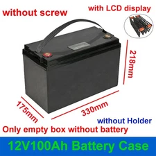 12V 100Ah Battery Case Holder for 32650 32700 Cells 12.8V LiFePO4 Empty Box Lot