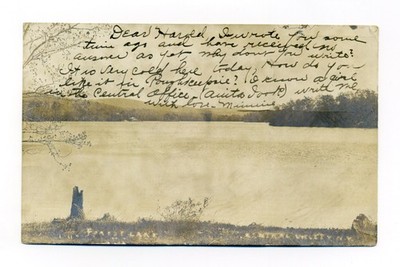 Central Valley NY, Forest Lake, 1906 RPPC postcard, Woodbury, Orange County