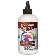 Unicorn SPiT 5771005 Gel Stain and Glaze, White Ning 8.0 FL OZ Bottle