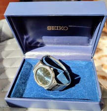 SEIKO GRAND TWIN QZ 9940-7020, RARE 1979, NAVY DIAL, SERVICED, FWO, VERY GOOD !!