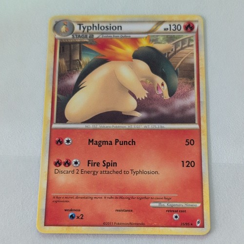 Pokemon TCG Typhlosion 35/95 Call of Legends Regular Rare HP