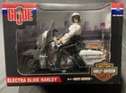 Hasbro GI Joe Harley-Davidson Electra Glide Police Motorcycle W/Police Officer
