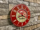 VTG 50s MOBIL-TEXACO OIL OLD NAFTA GAS STATION ADVERTISING WALL CLOCK SIGN GLOBE