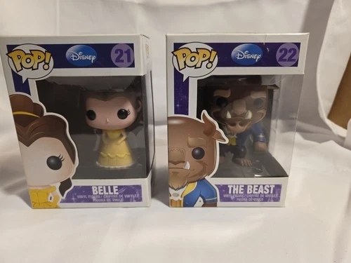 Funko Pop, Disney, Beauty and the Beast, Belle #21 Beast #22