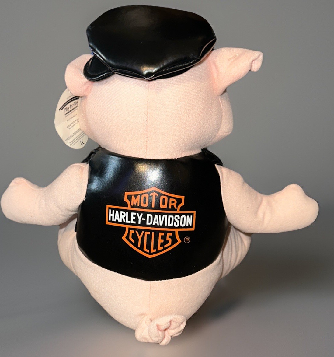 VINTAGE 1998 HARLEY DAVIDSON Plush PIG Animal with TAGS PLAY BY PLAY