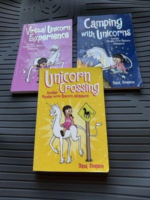 Phoebe and Her Unicorn Books Lot 5 11 12 Dana Simpson Graphic Novels Paperback