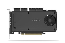 Icy Dock adaptor 4 x M.2 NVMe SSD Mobile Rack adaptor Card f 4x PCIe 4.0
