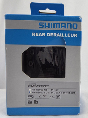 Shimano Deore RD-M6000-SGS Rear Derailleur 10 Speed Long Cage Shadow NEW