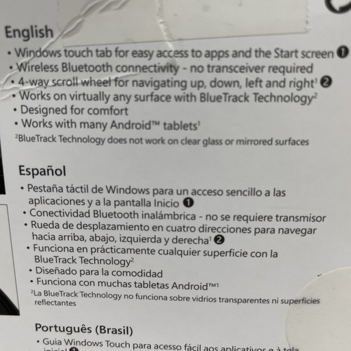 Microsoft 1534 Sculpt Comfort Bluetooth Mouse (H3S-00003) - Afbeelding 5 van 11