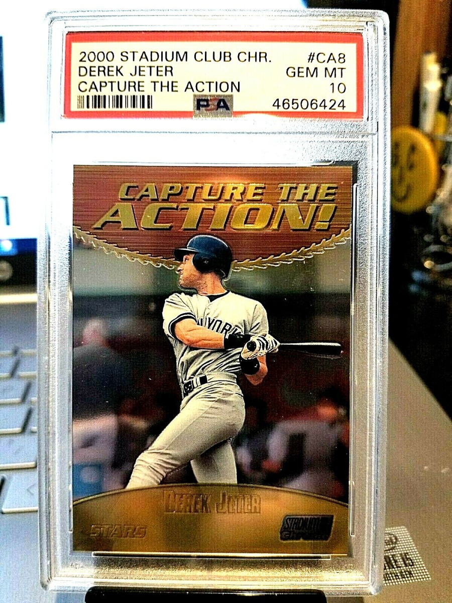 2000 DEREK JETER TOPPS STADIUM CLUB CHROME CAPTURE THE ACTION #CAB