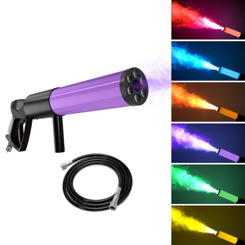 RGB CO2 Jet Maschine 6 LED Pistole CO2 Handnebelmaschine Musikshows Weihnachten - Bild 8 von 11