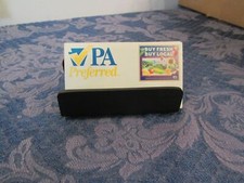 Metal Brushed Black Business Card Holder Desk Accessory Desktop Executive