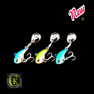 3x JigSpinner Spinn Bait Chatterbait Köder Spinner Wobbler Barsch Mad Liebling 1