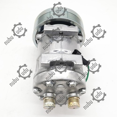 SD7H15-SHD A/C Compressor 84279787 for CASE Combine 7140 Harvester A8800 A8000 - Picture 3 of 5